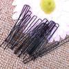 50PCS Black Gifts Headwear Barrette Hairclips Waved Hair Pins U-shaped
