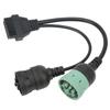 OBD2 Truck Cable OBDII 16Pin Female To 6pin J1708 9pin J1939 Splitter Y Diagnostic Scanner Cable for Car Trucks