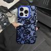 Изысканный чехол для телефона с цветочным кружевным модным узором для iPhone 17 Pro Max 17E 16E 16 11 13 12 14 15 8 7 Plus XS Max XR X XS 17