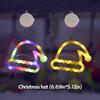 LED Christmas Atmosphere Decoration Suction Cup Light, Can Adsorb Glass and Hang, Color Light/warm Light Optional