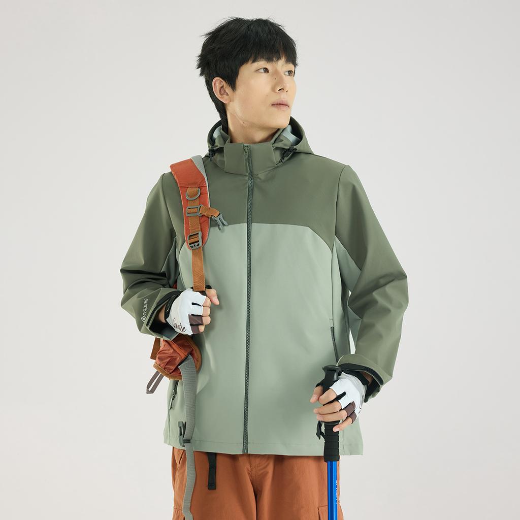 Couple jacket hooded removable 2026 spring and autumn windproof waterproof wear-resistant scratch-proof outdoor versatile jacket