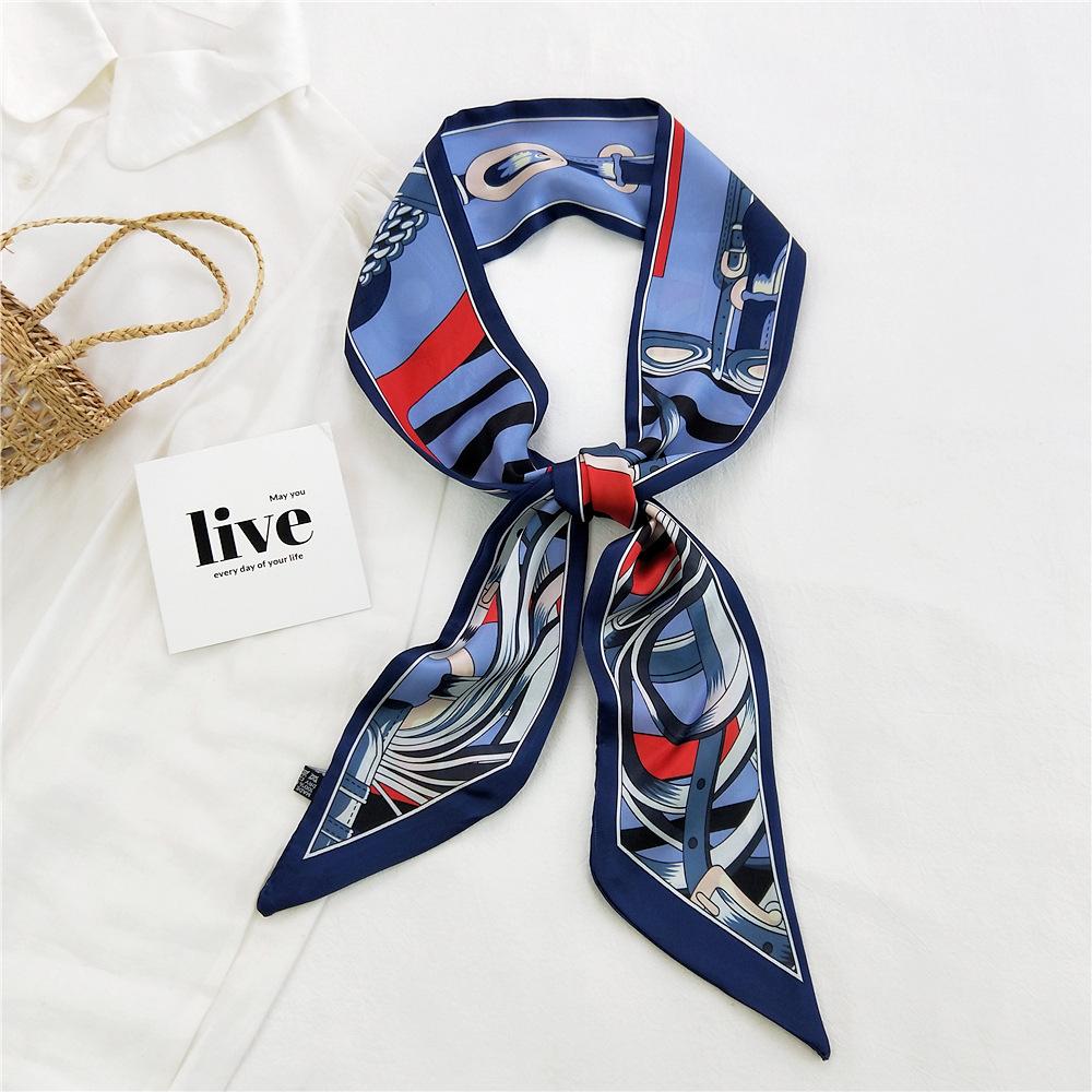 New Scarves Silk Scarves Women'S Spring And Autumn Season Long Decorative Professional Scarves Summer Thin Styles Paired With Shirts Stylish