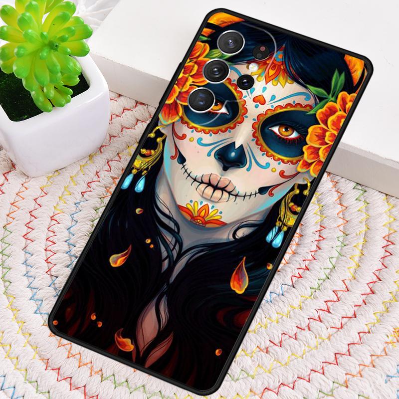 Cute Day Of The Dead Skull Owl Phone Case for Samsung Galaxy note 10 pro S26 Ultra S23 S24 FE S25 S21 S22 PLUS shockproof Cove