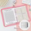 Money Saving Challenge Replacement Multi-compartments Waterproof Transparent Envelopes 100 Day Challenge Money Saving Binder Kit