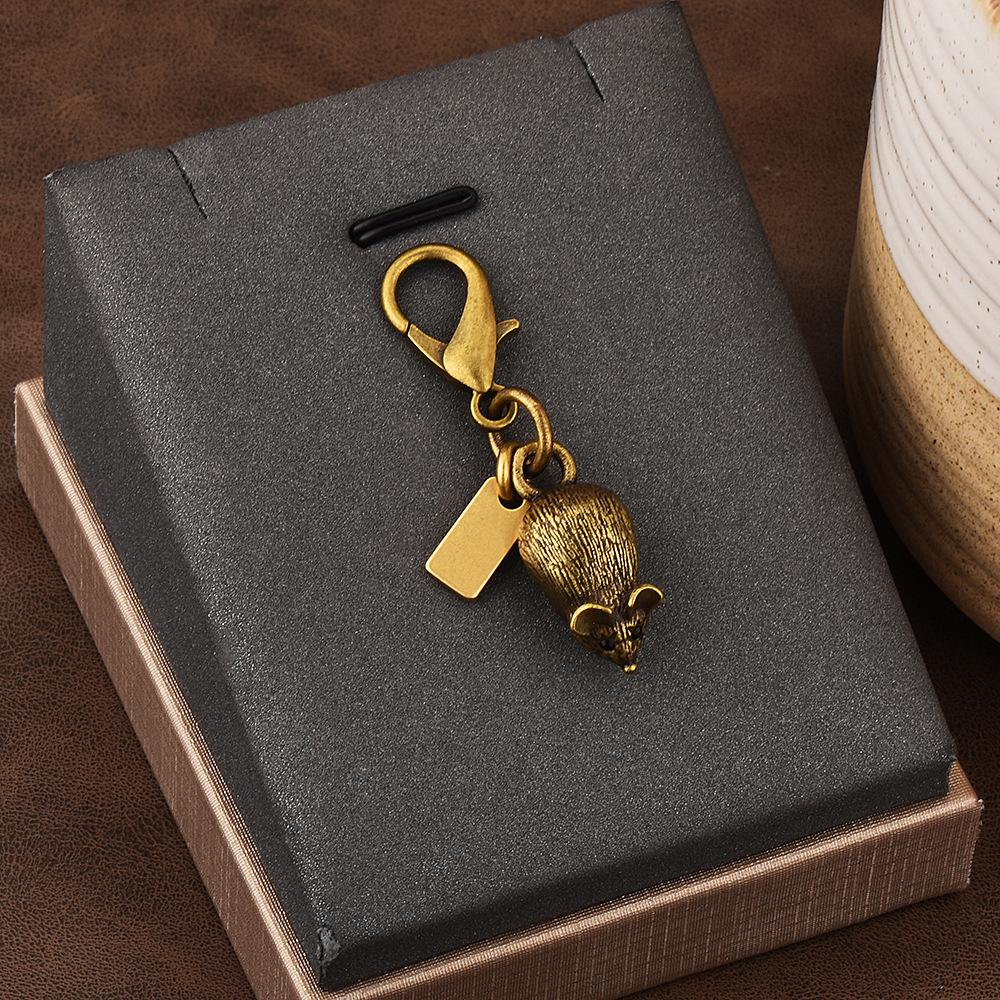 1 шт. высококачественный сплав брелок кулон золотой медведь цветок вишня подвески застежка-лобстер держатель значка автомобильные ключи DIY аксессуары