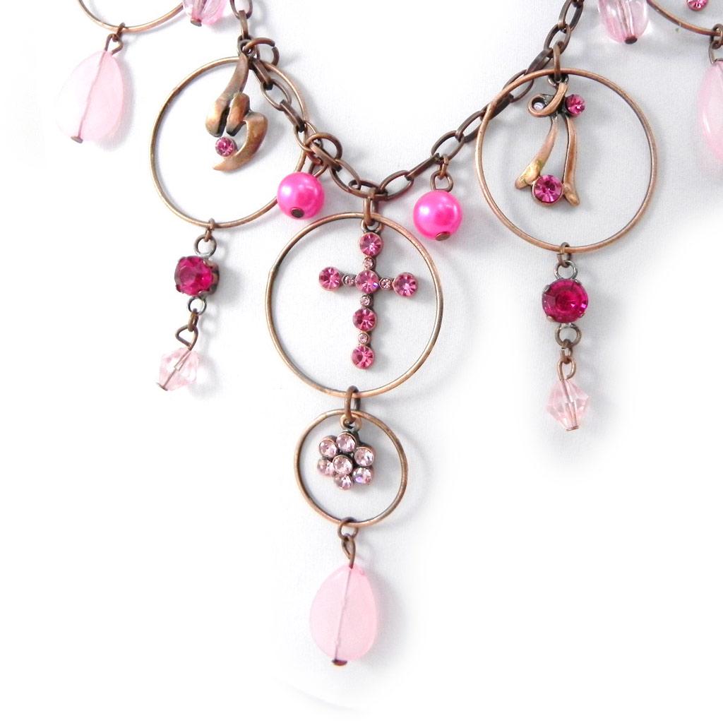 Les Trésors De Lily [E4356] - Колье "Эсмеральда" розовое