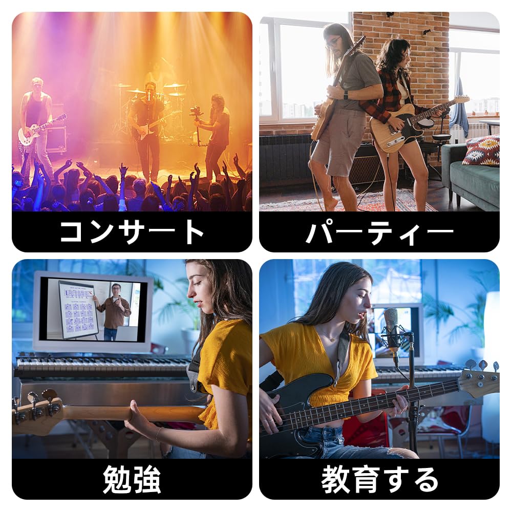 Набор электробас-гитары Bullfighter с принадлежностями, 4-струнный электробас, набор для начинающих, вводное выступление, рок-инструмент, набор бас-гитары, (FD-блк)