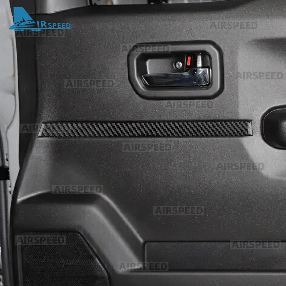 Real Soft Carbon Fiber Sticker For Suzuki Jimny JB74 JB64 2019 2020 2021 2022 2023 2024 2025 LHD RHD Car Door Decor Trim