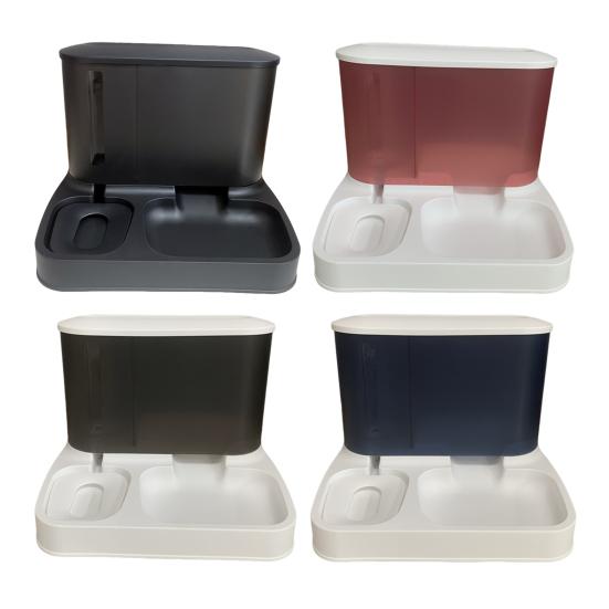 Кормушка для кошек и диспенсер для воды, комплект без электричества, автоматическая кормушка большой емкости для маленьких и средних собак, домашних животных, щенков и котят