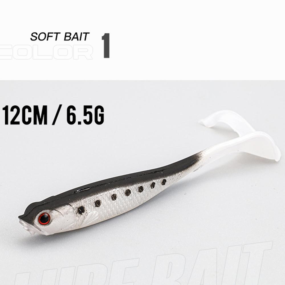 1 шт. рыболовная приманка 12 см 5,5 г Swimbait Shad T-Tail мягкая приманка искусственные силиконовые приманки для ловли окуня и щуки джиговые воблеры