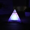7 Colors Changing LED Light Triangular Thermometer Calendar Digital Alarm Clock