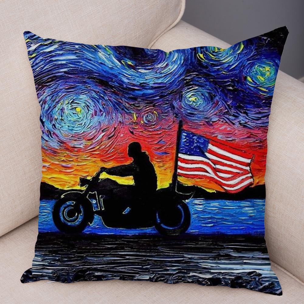 Original Decorative Cushion Cover Abstract Swirl Pattern with Animal Motif Soft Square Pillow Home Living Accessory xcm