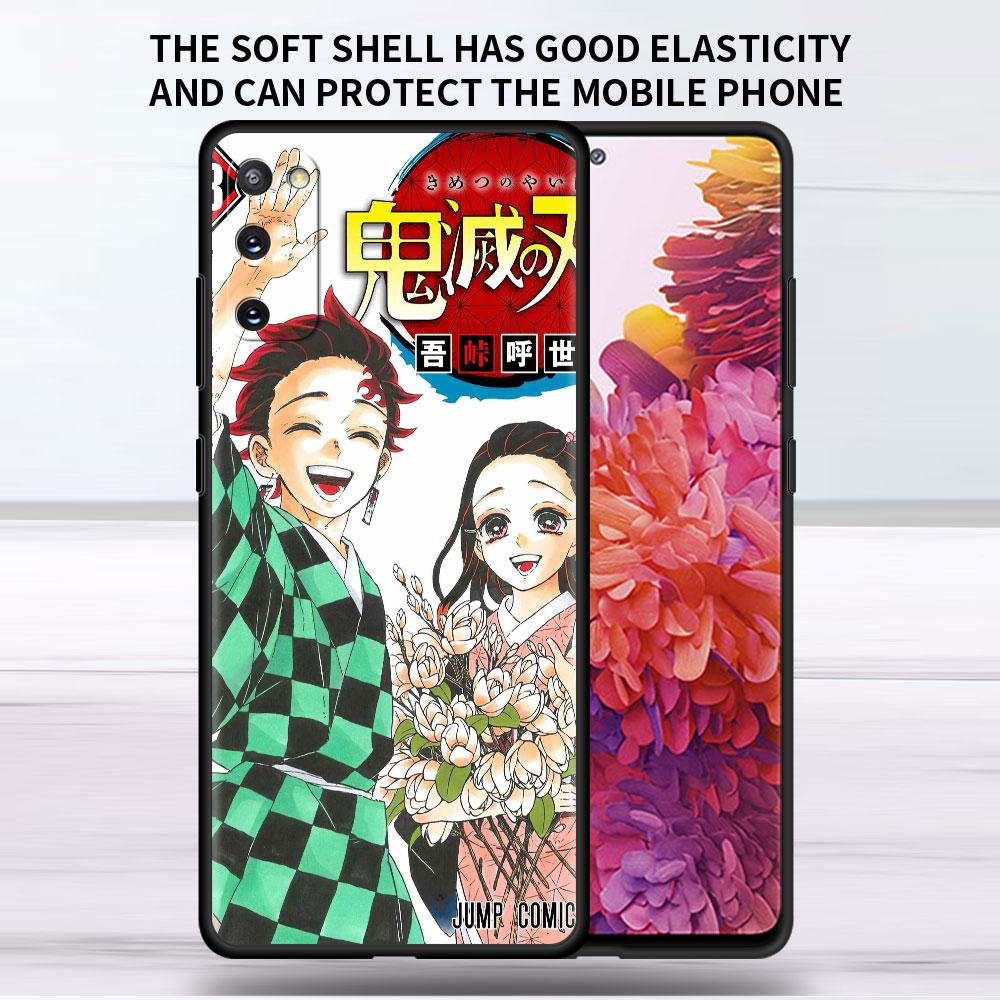 Мягкий чехол для Samsung Galaxy Note 20 Ultra 10 Plus Lite A50 A70 A20 A40 A20e 9 8 A60 A10e Funda Чехол для телефона Demon Slayer Shell
