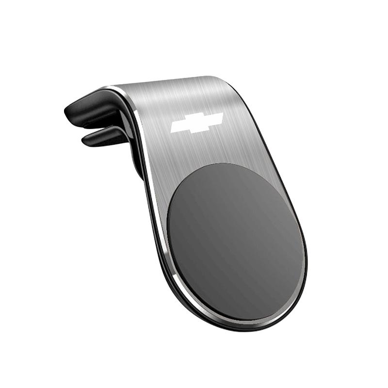New 1Pcs Magnetic Car Emblem Phone Holder 360 Rotation Bracket For Chevrolet Trax
