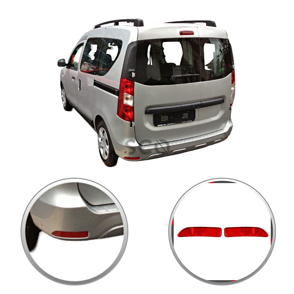 Задний отражатель для Dacia Dokker для Logan MCV для Lodgy Левый и правый отражатель бампера Красные светоотражающие полосы 8200751778 8200751779