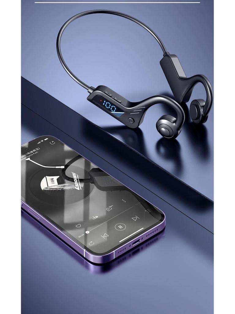 Водонепроницаемые спортивные Bluetooth-наушники с костной проводимостью X7 с цифровым дисплеем