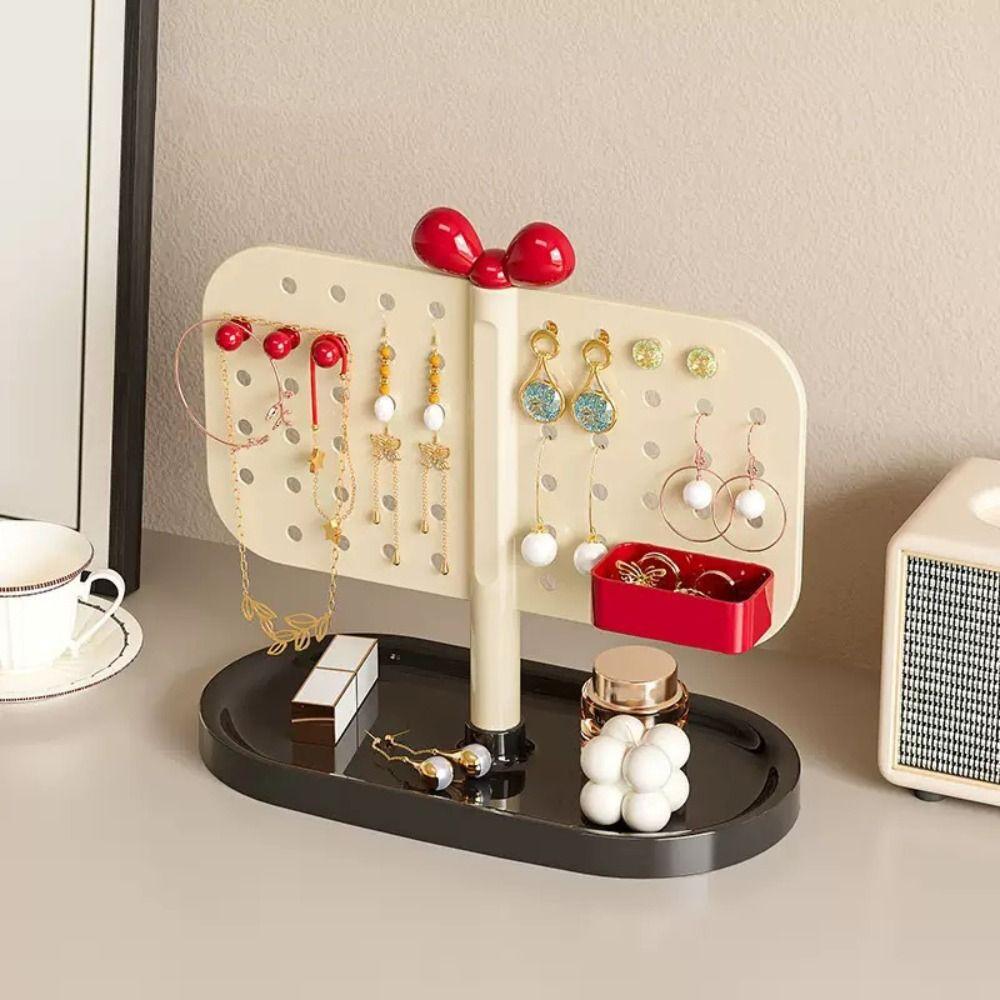 Adjustable Perforated Board Storage Rack DIY Pegboard Organizer Cosmetics Storage