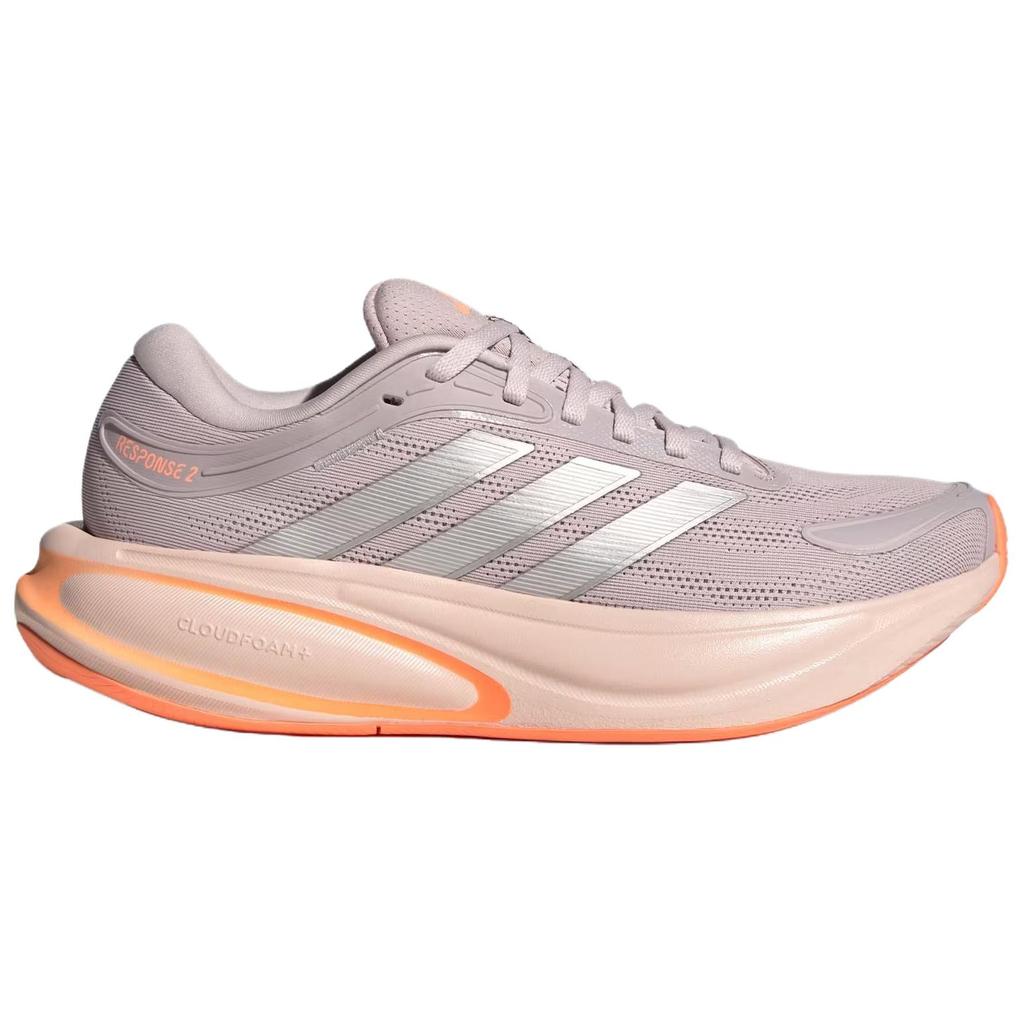 adidas Response 2.0 Дышащая Поддержка Отскок Беговая Обувь Женская Светло-Фиолетовый Серебристый KJ1767