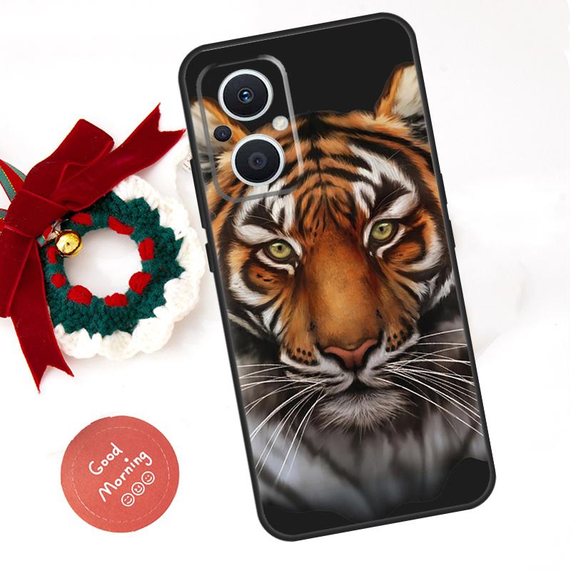 Чехол Animal Tiger для OPPO Reno 8 Lite 10 11 12 13 14 Pro 11F 12F 13F 14F Чехол OPPO Find X8 X5 X6 X9 Pro