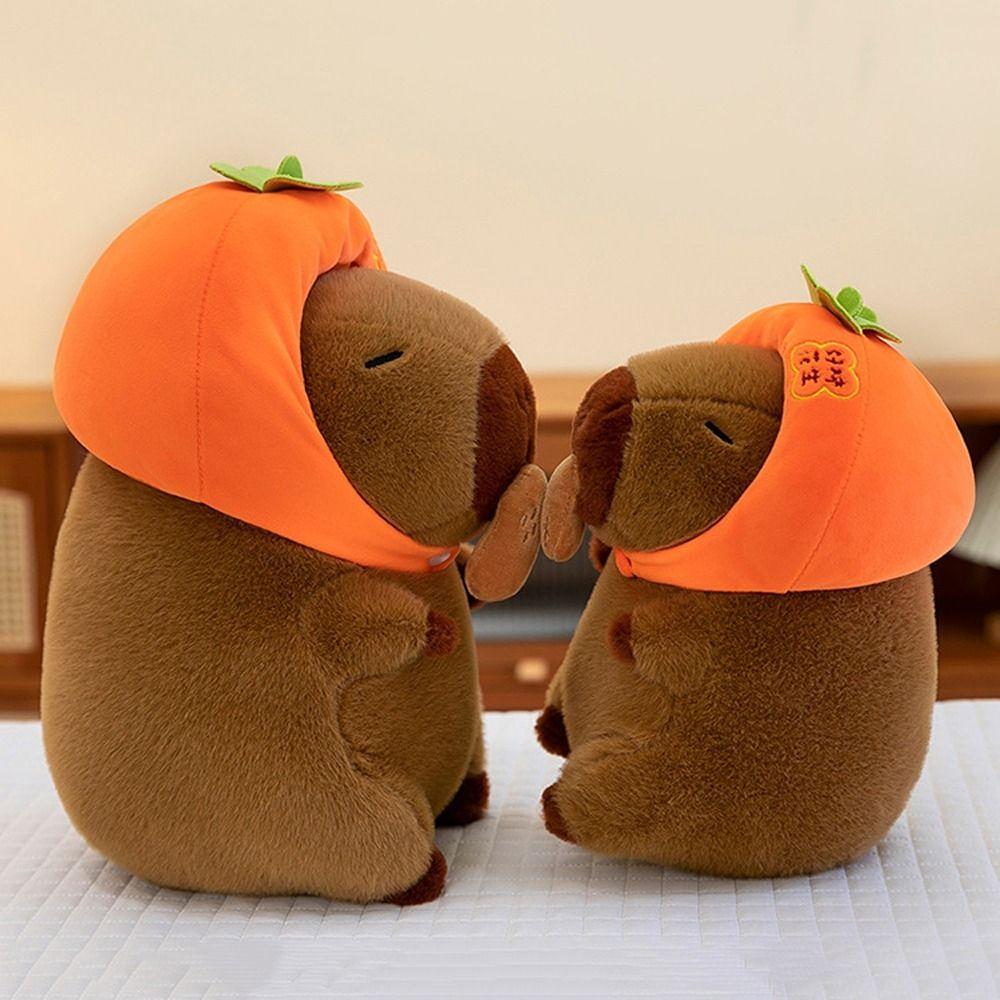 Wearing Headband Capybara Plush Toy Doll Peanut Stuffed Capybara Doll  Children's Day