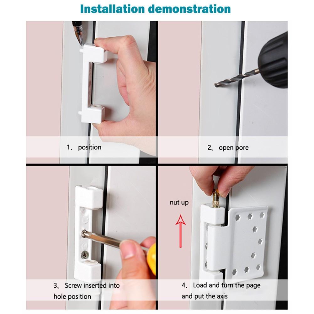 Thick Doors Hinge Aluminum Alloy Casement Left Right