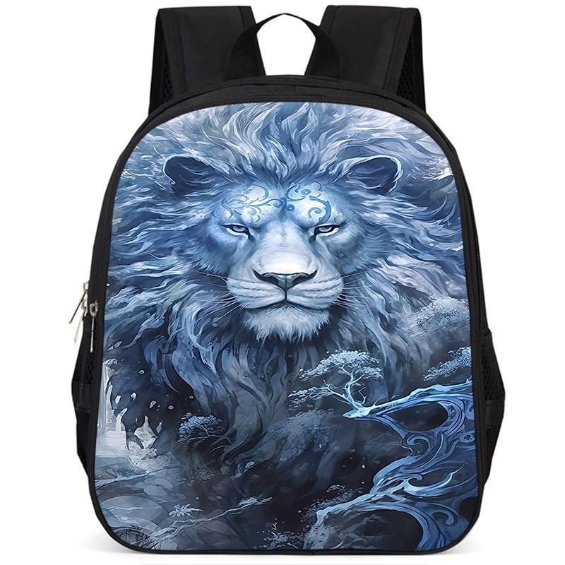 Вместительный школьный рюкзак Lion 15 дюймов из ткани Оксфорд для детей, легкий и эргономичный