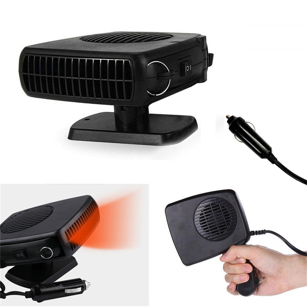 2 в 1 вентилятор отопления портативный электрический вентилятор обогревателя с вилкой прикуривателя поворотный на 360 градусов обогреватель ветрового стекла