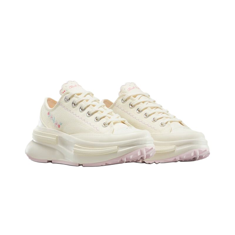 Converse Кроссовки на платформе Run Star Legacy CX Low Top Белые с цветочной вышивкой Унисекс A15091C