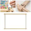 Wood Tapestry Scroll Embroidery Frame Cross Stitch DIY Crafts Sewing Tools 39x48cm