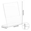 Рекламный стенд A6/L-образный кронштейн, идеально подходит для кафе, ресторана, выставки, офиса, промо-акции - прозрачный акрил