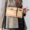 By Far Billy Leather Vintage Half Patent Twin Underarm Bag Women Shoulder Bag Beige 20PFBLYSCEWMED