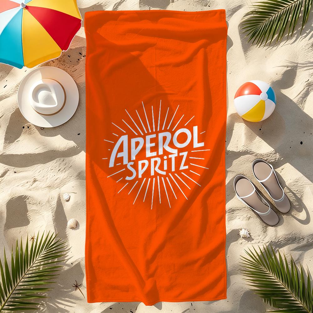 Оранжевый арт A-AperolS Полотенце Большое S-Spritzs-S Быстросохнущее Микрофибра мягкое Пляжное полотенце для Путешествий Фитнеса Сауны Купания Кемпинга