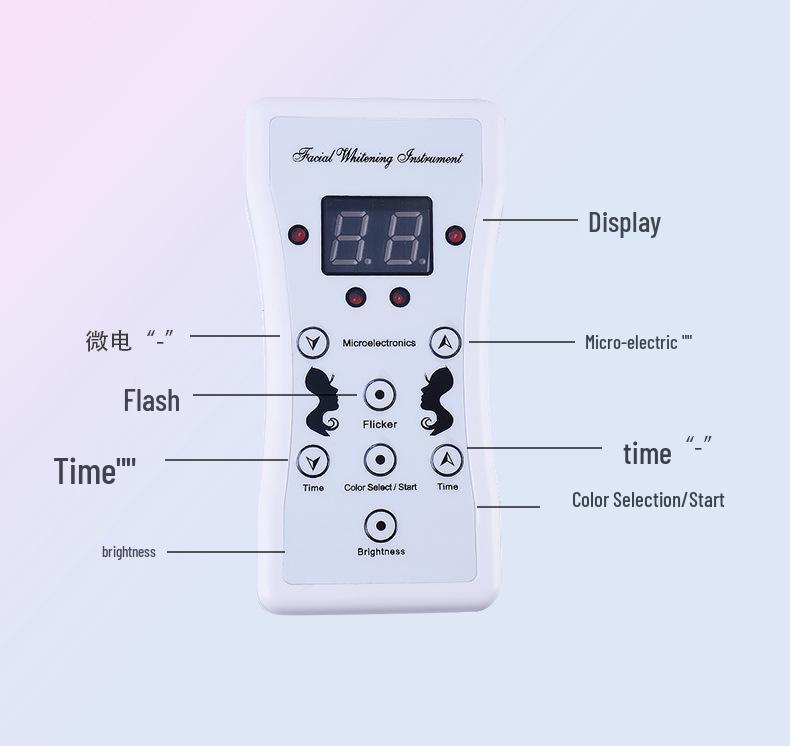 Светодиодный косметический прибор: Семицветная светотерапевтическая маска для ухода за кожей лица и шеи