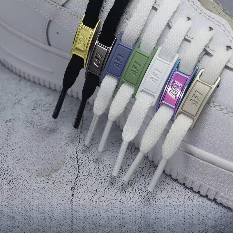 Комплект из 4 шнурков AF1, черные и белые, оригинальные шнурки и аксессуары для обуви, кроссовок, обуви Air Force.