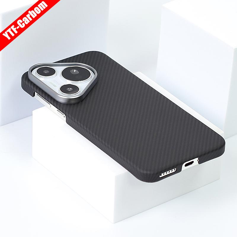YTF-Carbon Чехол из углеродного волокна для Huawei Pura 70 Ultra Противоударный чехол из арамидного волокна Тонкий дизайн Huawei Pura 70 Pro+