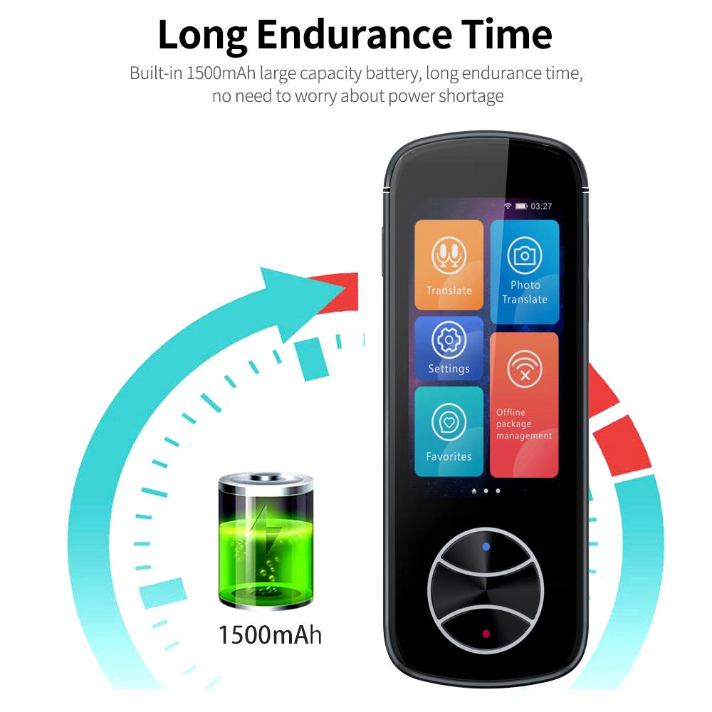 Умный переводчик V10 Поддержка онлайн/офлайн/перевод фотографий 3-дюймовый сенсорный экран из алюминиевого сплава