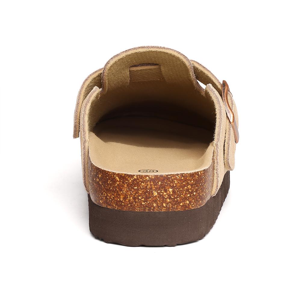 Модные улыбающиеся новые мужские клоги-тапочки, мужские замшевые клоги-тапочки на платформе, уличные, для отпуска, с амортизацией, пляжные тапочки, мужские пробковые клоги-тапочки