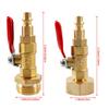 1 Set High Pressure Washer Gun Ball Calve Water Switch Copper Pipe Joint Nozzle Valve Plug Fittings 3/4 Male And Female Thread