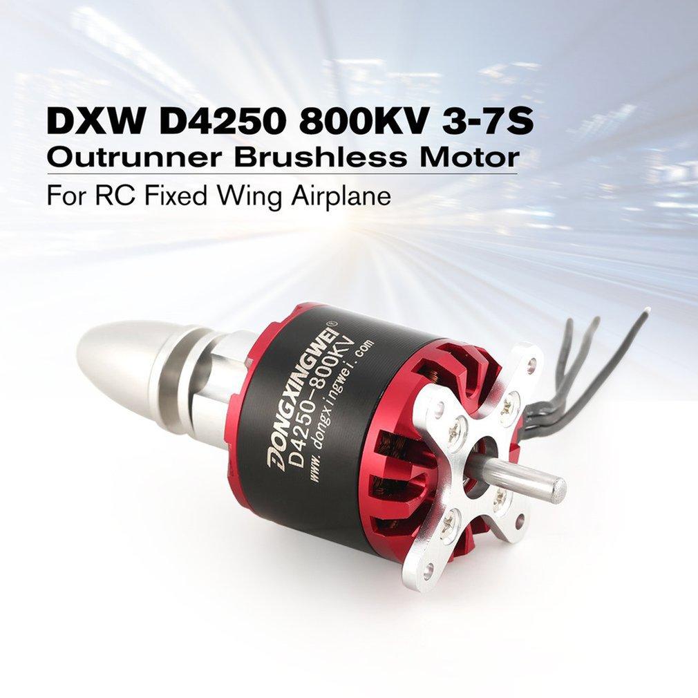 Hot DXW D4250 800KV 3-7S Brushless Motor For RC FPV Fixed Wing Drone Airplane Parts Aircraft Quadcopter Multicopter Accessories
