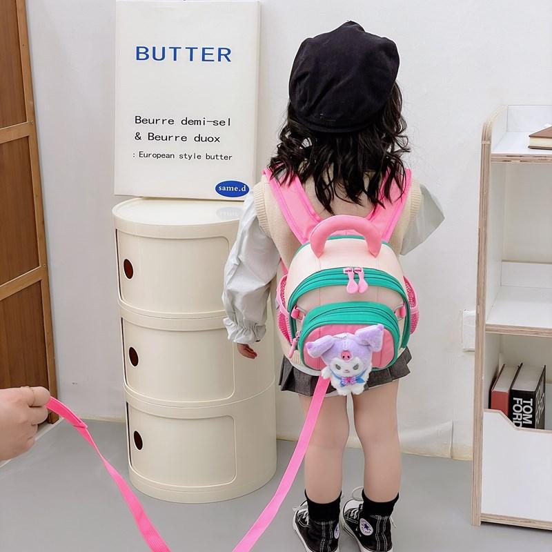 Kindergarten Baby Anti-Lost Schoolbag Cartoon Cute Doll Boys And Girls Backpack Children'S Backpack
