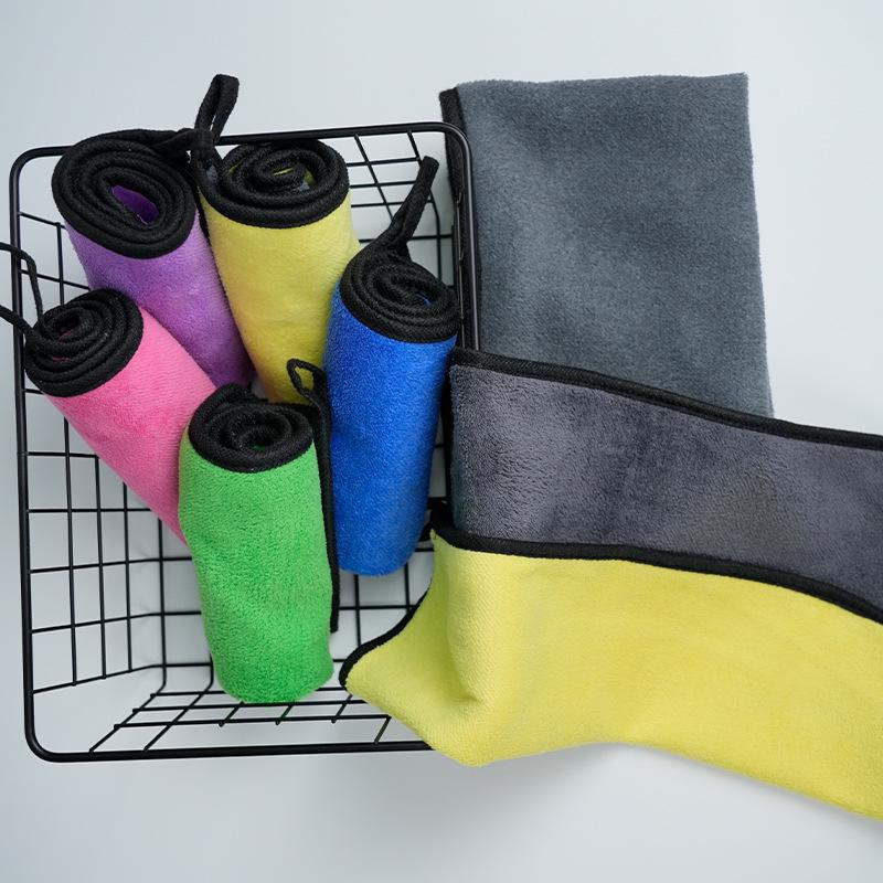 Extra Large Double-Sided Quick-Dry Coral Fleece Car Wash Towel