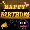 Creative Cross-Border LED Lights for Happy Birthday, New Year, Proposals & Party Decorations
