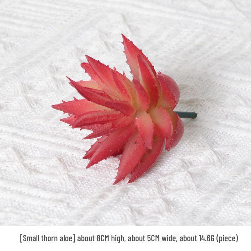 Mini Flocking Artificial Succulent Bonsai for DIY Wall Decor