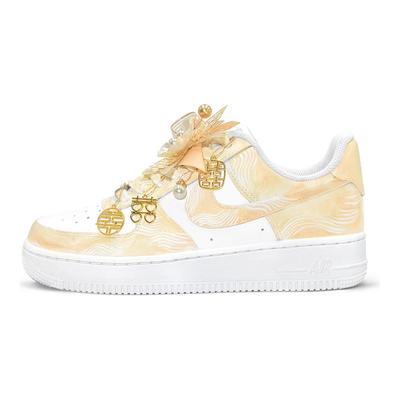Сумка для покупок Air Force 1, Позолоченный Цветочный, Культура Первого Дня Устойчивость к Истиранию Баланс Низкие Кеды для Скейтборда DD8959-100(TeamTwo-bag)