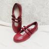 Модные женские балетки 2025 Осень Новая мода Винтажные туфли Мэри Джейн на плоской подошве Легкие Удобные Уличные Нескользящие Повседневные туфли
