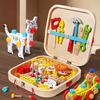 Educational Animal Assembly Toolbox - Fun Wooden Pretend Play Toy Enhances Creativity & Hands-On Skills Perfect Daily Gift