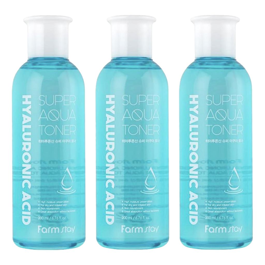 FARM STAY Hyaluronic Acid Super Aqua Toner 200ml (3 Options)
