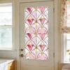 Stained Glass Rainbow Window Privacy Film Decorative Sun Blocking Glass Clings Colorful Static Coverings Decals for Home Glass Door