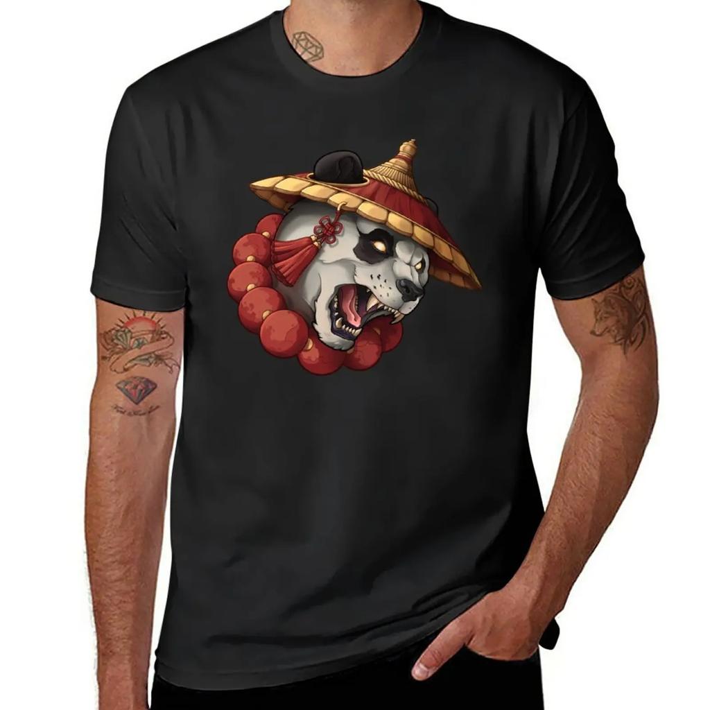 Panda Style T-Shirt funnys vintage clothes Men's t-shirts