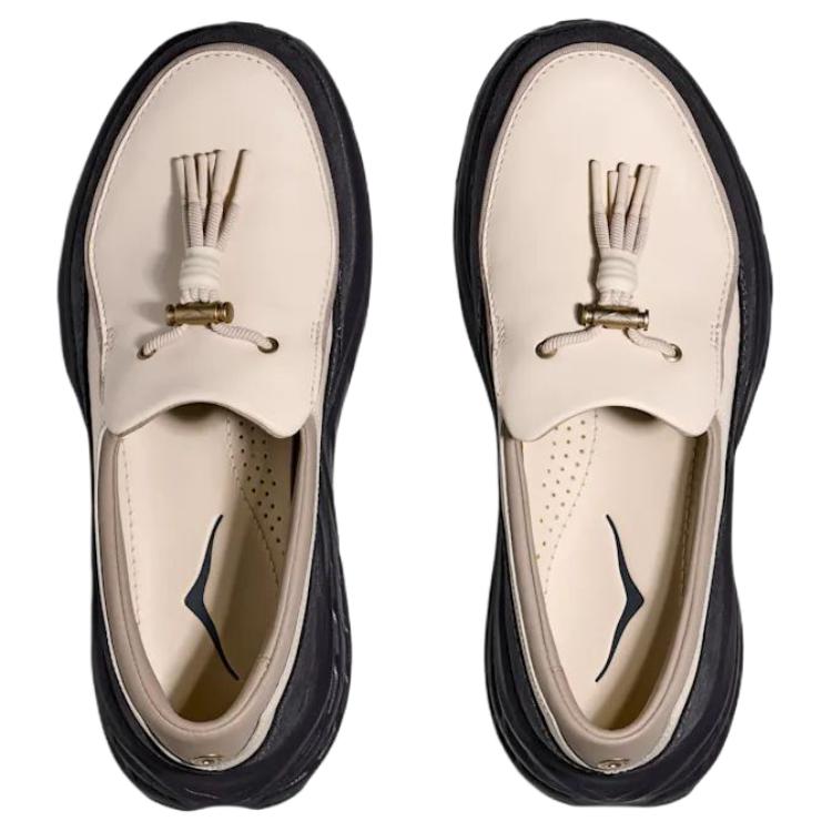 HOKA Speed Loafer Birch Unisex Sneakers Cream Black 1162170-BHRC